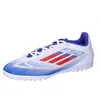 Image de adidas Mixte F50 Club Football Boots Turf Chaussures, Cloud White/Solar Red/Lucid Blue, 38 2/3 EU