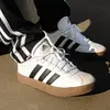 Image de CHAUSSURES VL COURT ADIDAS ENFANT BLANC NOIR GRIS