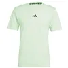 Image de adidas Men's T-Shirt d'entraînement Power, Semi Green Spark/Black, M