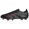 Image de adidas Mixte Predator League Firm Ground/Multi Ground Football Boots, Core Black/Grey Four/Lucid Red, 42 2/3 EU