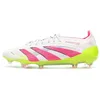 Image de adidas Chaussures de Foot Blanc/Rose Homme Predator Elite FG