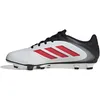 Image de adidas Mixte Copa Pure III Club FG/MG Football Boots, Cloud White/Lucid Red/Core Black, 43 1/3 EU