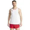 Image de adidas Adizero Essentials Débardeur de course à pied pour homme, blanc, M