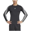 Image de adidas Homme Techfit Compression Training 3-Stripes Longsleeve, Black, XL
