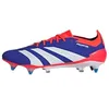 Image de adidas Unisex Chaussure Predator Elite Terrain Gras, Lucid Blue/Cloud White/Solar Red, 42