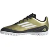 Image de adidas F50 Club Messi Football Boots Turf, Chaussures de Football sur Gazon, Gold met./FTWR White/Core Black,