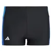 Image de adidas Garçon Colourblock 3-Stripes Swim Boxers, Black/Bright Royal/Royal Blue, 11-12 Years