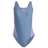 Image de adidas Femme 3-Stripes Swimsuit, Preloved Ink/Preloved Purple, 38