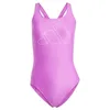 Image de adidas Femme Big Bars Swimsuit, Purple Burst, 32