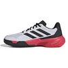 Image de Adidas Homme Courtjam Control 3 Tennis Shoes, FTWR White/Core Black/Lucid Red, 40 EU