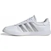Image de adidas Femme Breaknet Sleek Shoes, FTWR White/Silver Met./FTWR White, 39 1/3 EU