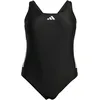 Image de adidas Damen 3 Stripes C-Back Swimsuit (Plus Size), Black/White, XXL Plus
