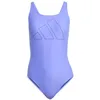 Image de adidas Femme Big Bars Swimsuit, Cobalt Blue/Dark Blue, 36
