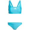Image de Adidas Femme 3 Stripes V-Back Bikini, Lucid Cyan/White, 38