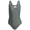 Image de Adidas Femme 3 Bar Logo Swimsuit, Legend Ivy/White, 34