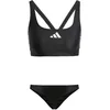 Image de Adidas Femme 3 Stripes V-Back Bikini, Black/White, 44
