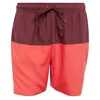 Image de adidas Men's Short de Bain Colorblock CLX, Shadow Red/Semi Lucid Red, L