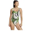 Image de adidas adidas X Farm Maillot de Bain 3 Bandes pour Femme, Vert, 48