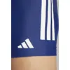Image de Maillot boxer de bain natation Homme - Adidas 3 bandes bleu et blanc