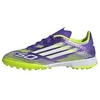 Image de adidas Mixte Enfant F50 League Turf Football Boots Kids, Purple Rush/Cloud White/Lucid Lemon, 29 EU