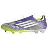 Image de Adidas Mixte F50 League Laceless Firm Ground Football Boots, Purple Rush/Cloud White/Lucid Lemon, 44 2/3 EU