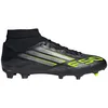 Image de Adidas Mixte F50 League Mid Firm Ground/Multi Ground Football Boots, Core Black/Iron Metallic/Lucid Lemon, 47 1/3 EU