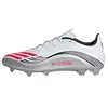 Image de Adidas Mixte F50 Messi League Firm Ground/Multi Ground Football Boots, Cloud White/Lucid Red/Silver Metallic, 44 2/3 EU