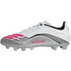 Image de Adidas Mixte F50 Messi Club Firm Ground/Multi Ground Football Boots, Cloud White/Lucid Red/Silver Metallic, 44 EU
