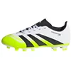 Image de adidas Mixte Enfant Predator Club Firm Ground/Multi Ground Football Boots Kids, Cloud White/Core Black/Lucid Lemon, 30 EU
