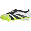 Image de adidas Mixte Enfant Predator League Fold-Over Tongue Firm Ground/Multi Ground Football Boots Kids, Cloud White/Core Black/Lucid Lemon, 30 EU