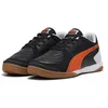 Image de PUMA Chaussures de Futsal Pressing IV 45 Black Flame Flicker Silver Mist Orange Gray