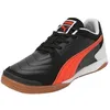 Image de PUMA Chaussures de Futsal Pressing IV 46 Black Flame Flicker Silver Mist Orange Gray