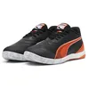 Image de PUMA Chaussures de Futsal IBERO IV 43, Black Flame Flicker Flat Dark Gray Orange