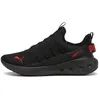 Image de Puma Unisex Adults SOFTRIDE Carson Fresh Road Running Shoe, Puma Black-for All Time Red, 41 EU