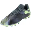 Image de Puma Unisex Youth Future 7 Play FG/AG JR Soccer Shoe, Gray Skies-Elektro Purple-Fizzy Apple-Puma White, 36 EU