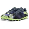 Image de PUMA Unisex Adults Future 7 Play MG Soccer Shoe, Gray Skies-Elektro Purple-Fizzy Apple-PUMA White, 44.5 EU