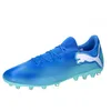 Image de PUMA Unisex Adults Future 7 Play MG Soccer Shoe, HYPERLINK Blue-Mint-PUMA White, 46 EU