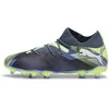 Image de Puma Mixte Enfant Future 7 Match FG/AG Jr, Gray Skies Puma White Fizzy Apple, 29 EU