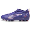 Image de Puma Unisex Youth Ultra 5 Match MG JR Soccer Shoe, Lapis Lazuli-Puma White-Sunset Glow, 36 EU