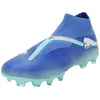 Image de PUMA Unisex Adults Future 7 Match+ LL FG/AG Soccer Shoe, BLUEMAZING-PUMA White-Electric Peppermint, 44 EU