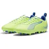 Image de PUMA Unisex Youth Ultra 5 Play MG JR Soccer Shoe, Fizzy Apple-PUMA White-BLUEMAZING, 37 EU