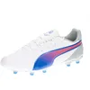 Image de Puma Unisex Adults King Match FG/AG Soccer Shoe, Puma White-BLUEMAZING-Flat Light Gray, 44.5 EU