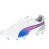 Image de Puma Unisex Adults King Match FG/AG Soccer Shoe, Puma White-BLUEMAZING-Flat Light Gray, 45 EU