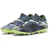 Image de Puma Unisex Adults Future 7 Match MG Soccer Shoe, Gray Skies-Puma White-Fizzy Apple, 44.5 EU