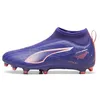 Image de PUMA Ultra 5 Match+ LL FG/AG Jr Baskets Unisexes pour Enfant, Violet, Blanc, Orange, 35 EU
