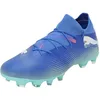 Image de Puma Unisex Adults Future 7 Match FG/AG Soccer Shoe, BLUEMAZING-Puma White-Electric Peppermint, 42 EU