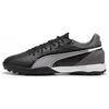 Image de PUMA Mixte King Match TT Soccer Shoe, Black White-Cool Dark Gray, 39 EU