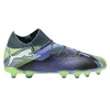 Image de PUMA Unisex Youth Future 7 Pro FG/AG JR Soccer Shoe, Gray Skies-PUMA White-Fizzy Apple, 30 EU
