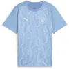 Image de PUMA Maillot d'avant-match Manchester City pour enfant 2024 2025 Junior, bleu, 13 ans