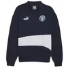 Image de PUMA Sweat ftblCULTURE+ Manchester City Homme L Club Navy Silver Mist Blue Gray ?Sweat-Shirt de Man City pour Hommes